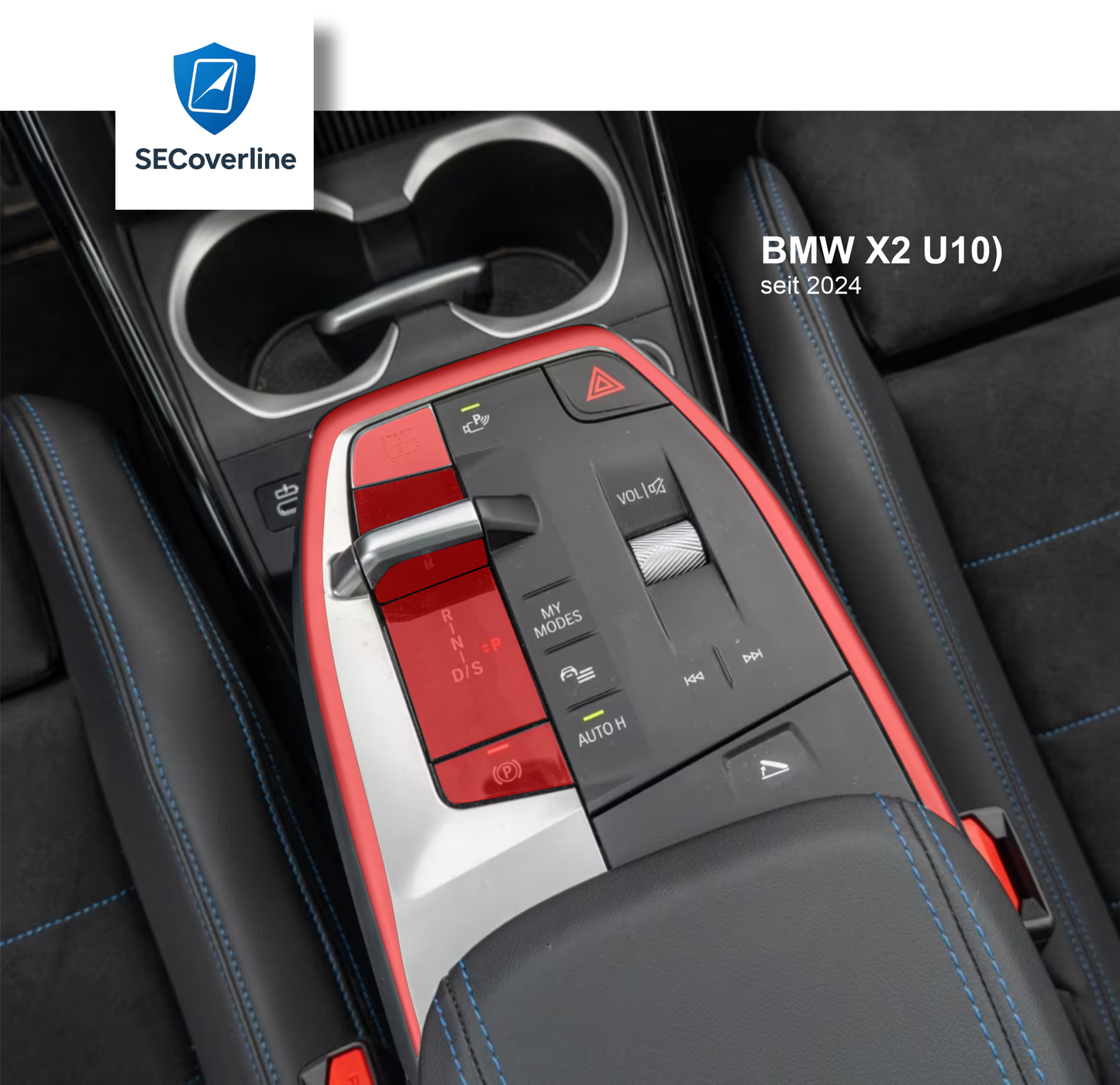 BMW X2 U10 ab 2024 Mittelkonsole Schutzfolie – Kratzschutz