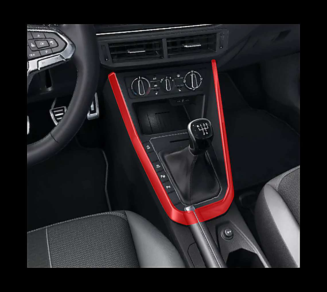 VW Polo 6 1.Facelift Mittelkonsole Schutzfolie – Kratzschutz